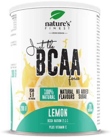 natures finest - nutrisslim bcaa aminoacidi ramificati - limone - 200g