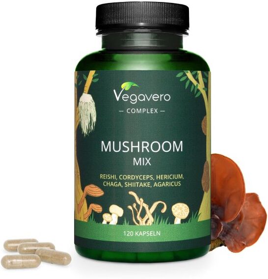 vegavero mushroom mix funghi - estratto - 120 caps