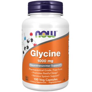 Now Foods Glicina - 1000mg - 100 Vcaps