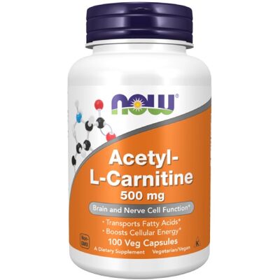 Now Foods Acetyl-L-Carnitine 500 mg - Supporto Cognitivo e Fisico Now Foods Acetyl-L-Carnitine 500 mg - Supporto Cognitivo e Fisico