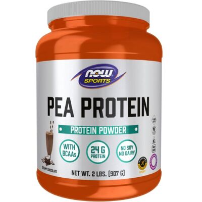 NOW Foods Proteina di Piselli Cioccolato Olandese - Polvere di Proteine NOW Foods Proteina di Piselli Cioccolato Olandese - Polvere di Proteine