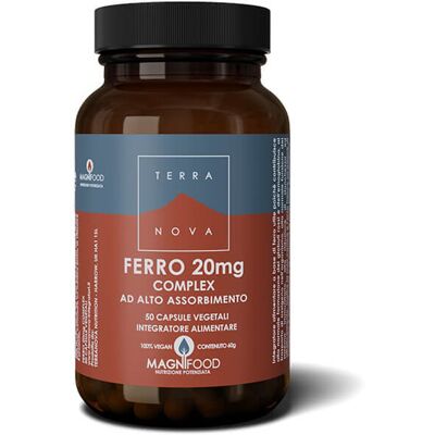 Terranova Easy Iron 20mg Complesso Vegicaps - Integratore di Ferro Terranova Easy Iron 20mg Complesso Vegicaps - Integratore di Ferro