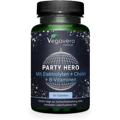 Vegavero Party hero complex - supporto epatico e recupero energie - 60 compresse Vegavero Party hero complex - supporto epatico e recupero energie - 60 compresse