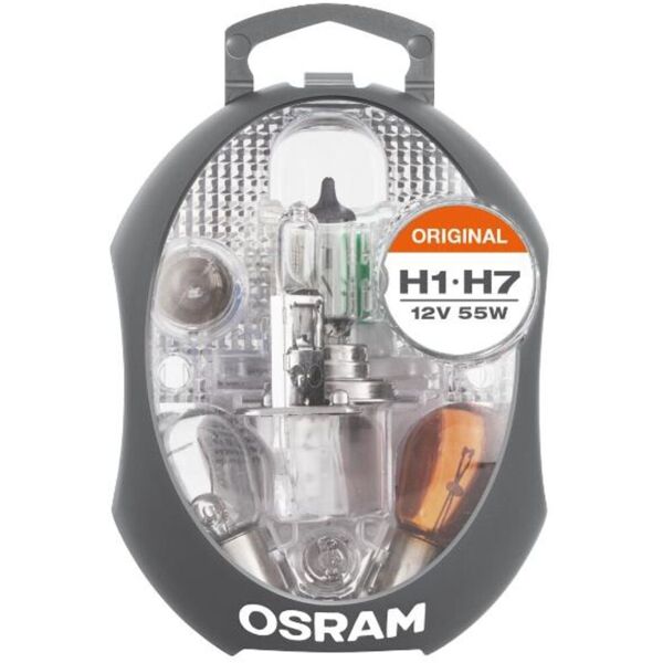 osram set di lampadine osr box clkm h1/h7