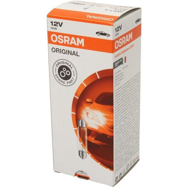 osram secondario di lampada a incandescenza c10w standard 12v, 10w