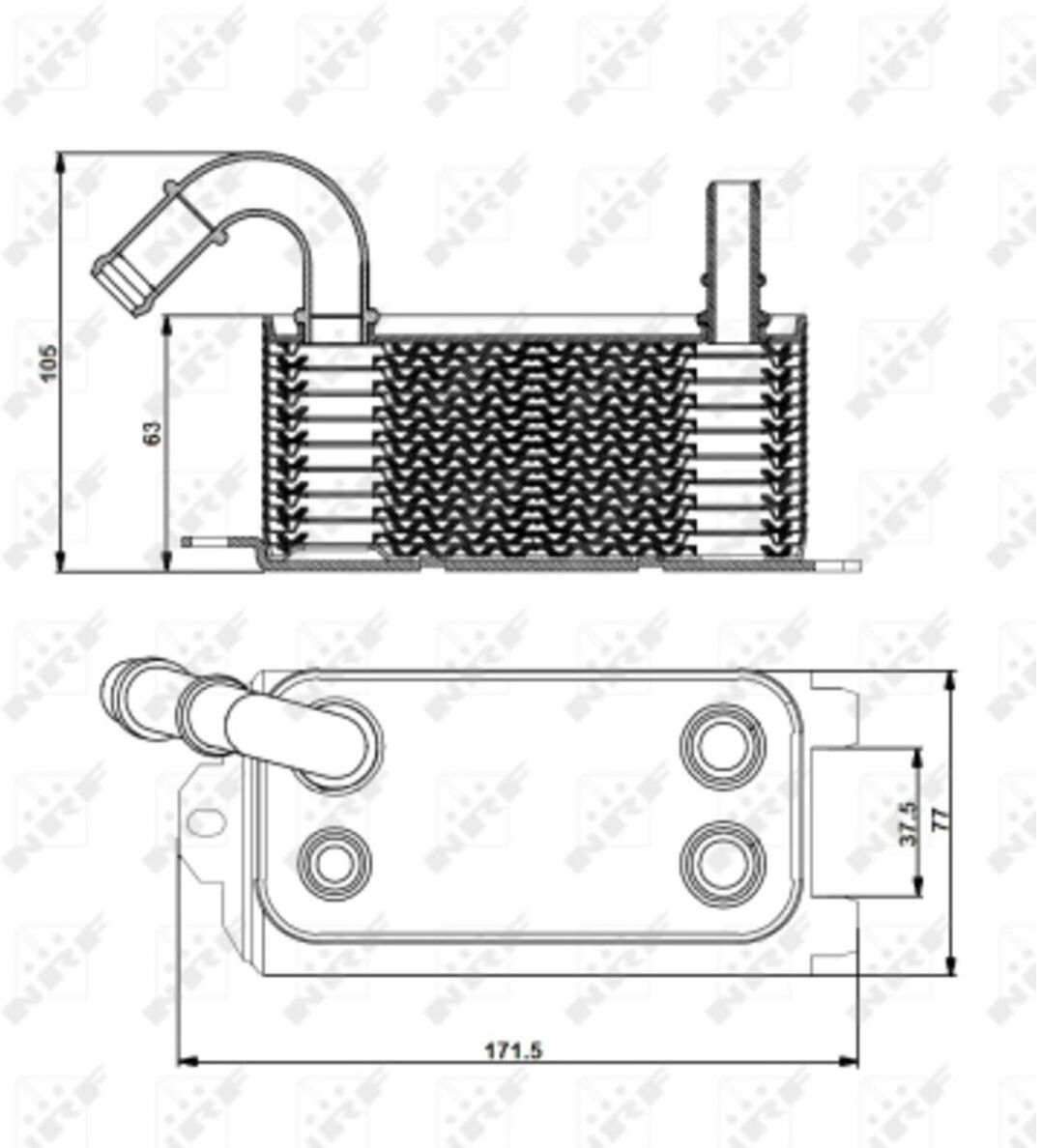 nrf radiatore olio, cambio automatico 31192