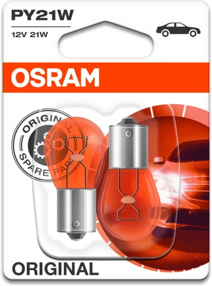 Osram Lampada secondaria PY21W Standard 12V/21W, 2 pezzo