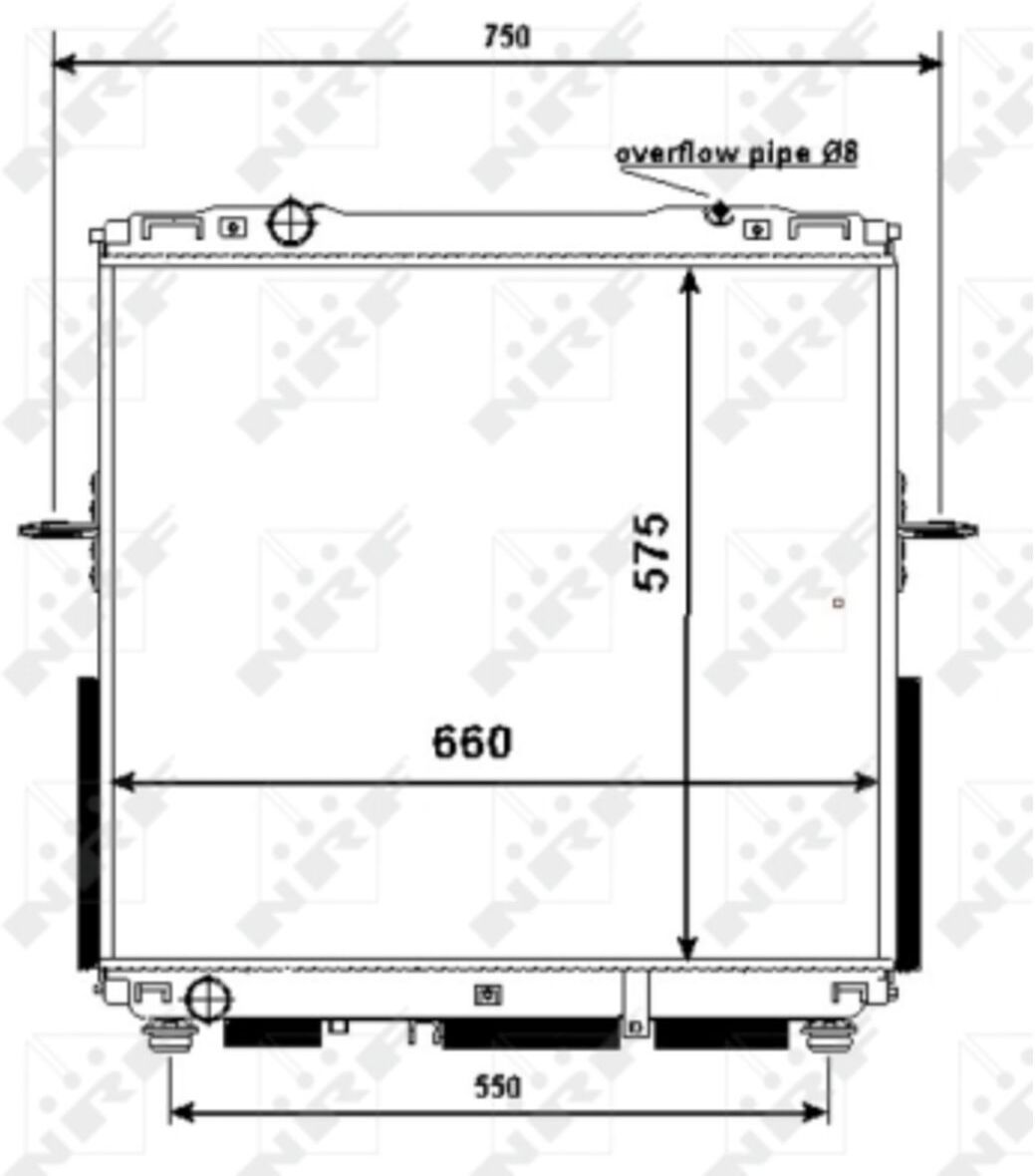 Nrf Radiatore, raffreddamento motore 53367