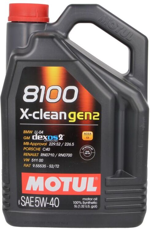 Motul Olio motore 8100 X-Clean GEN2 5W40 5L