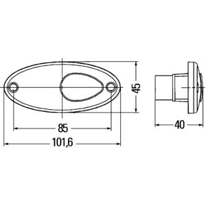 Hella Luce di posizione laterale 2PS 964 295-001 Hella Luce di posizione laterale 2PS 964 295-001