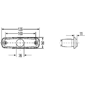 Hella Luce laterale di segnalazione 2SA962 964-091 Hella Luce laterale di segnalazione 2SA962 964-091