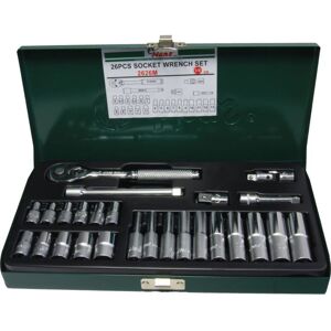 Set di chiavi a bussola HANS 2626M - 26 Pezzi - 1/2 pollice Set di chiavi a bussola HANS 2626M - 26 Pezzi - 1/2 pollice