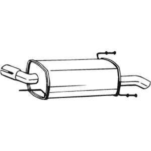 Bosal Silenziatore posteriore 185-703 Bosal Silenziatore posteriore 185-703