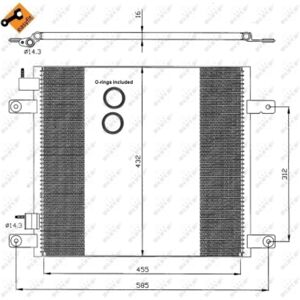 Nrf Condensatore, impianto di climatizzazione 35364 Nrf Condensatore, impianto di climatizzazione 35364