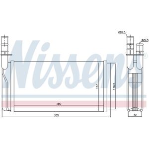 Nissens Scambiatore calore 70011 Nissens Scambiatore calore 70011
