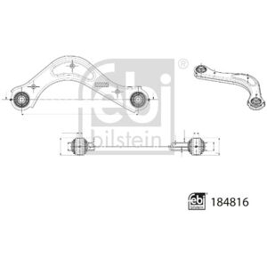 Braccio di Sospensione FEBI BILSTEIN - Acciaio, Posteriore destro, Hyundai Kona, Kia Braccio di Sospensione FEBI BILSTEIN - Acciaio, Posteriore destro, Hyundai Kona, Kia