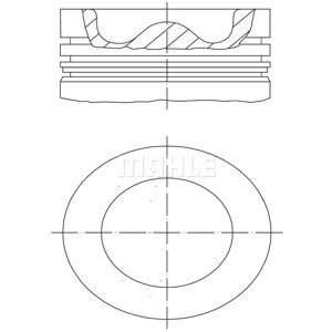 Pistone MAHLE Original 011 PI 00109 000 - Cilindro 83mm con Canale di Raffreddamento Pistone MAHLE Original 011 PI 00109 000 - Cilindro 83mm con Canale di Raffreddamento