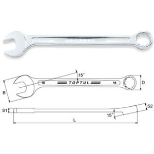 Chiave a forchetta 16 mm TOPTUL - Utensili manuali Chiave a forchetta 16 mm TOPTUL - Utensili manuali
