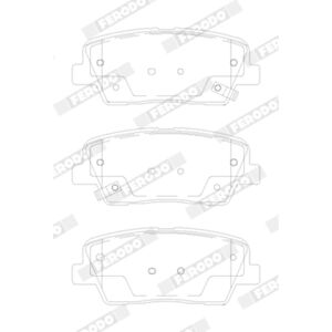 Ferodo FDB5152 - Set pastiglie freno posteriori per Kia Stinger Ferodo FDB5152 - Set pastiglie freno posteriori per Kia Stinger