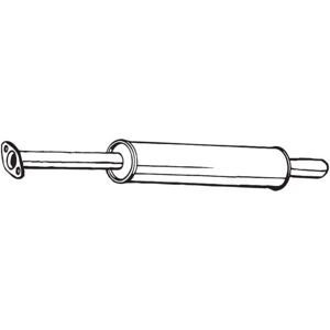 Bosal 154-501 Silenzioso Intermedio - Silenziatore di Scarico Bosal 154-501 Silenzioso Intermedio - Silenziatore di Scarico