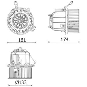MAHLE AB 328 000P Ventilatore - Ventilatore abitacolo per veicoli a sinistra MAHLE AB 328 000P Ventilatore - Ventilatore abitacolo per veicoli a sinistra