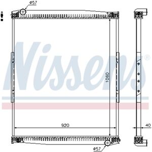 Nissens Radiatore, raffreddamento motore 67258 Nissens Radiatore, raffreddamento motore 67258