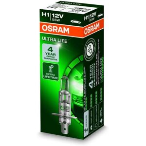 Osram Lampada alogena H1 Ultra Life 12V, 55W, 1 Pezzo Osram Lampada alogena H1 Ultra Life 12V, 55W, 1 Pezzo
