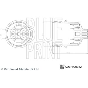 Blue Print ADBP990022 - Coperchio filtro olio per Chrysler 300c Grand Blue Print ADBP990022 - Coperchio filtro olio per Chrysler 300c Grand