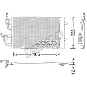 DENSO DCN20037 - Condensatore di aria condizionata con essiccatore per Opel Zafira B DENSO DCN20037 - Condensatore di aria condizionata con essiccatore per Opel Zafira B