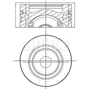 Mahle Pistone Motore - 81L 155 con Canale di Raffreddamento - Tipo di Pistone Mahle Pistone Motore - 81L 155 con Canale di Raffreddamento - Tipo di Pistone