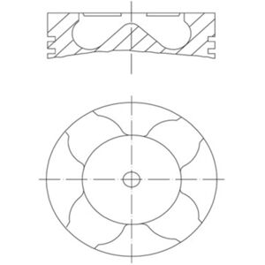 MAHLE Pistone 081 PI 00103 000 - Pistone MAHLE Pistone 081 PI 00103 000 - Pistone