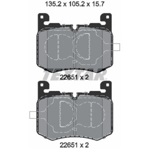 Set Pastiglie Freno Textar F-Pace - Preparato per Indicatore di Usura Set Pastiglie Freno Textar F-Pace - Preparato per Indicatore di Usura