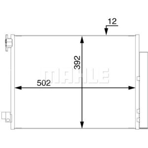 Mahle AC 73 000S - Condensatore aria condizionata Mahle AC 73 000S - Condensatore aria condizionata