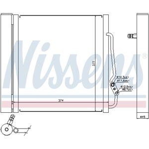 Nissens Condensatore, impianto di climatizzazione 94543 Nissens Condensatore, impianto di climatizzazione 94543