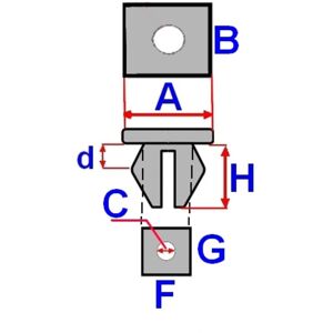 ROMIX ROM 14052 - Clips e graffe ROMIX ROM 14052 - Clips e graffe