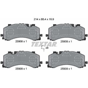 Pastiglie freno Textar per Audi Q7 A6 A8 Q8 VW Touareg - Anteriori Pastiglie freno Textar per Audi Q7 A6 A8 Q8 VW Touareg - Anteriori
