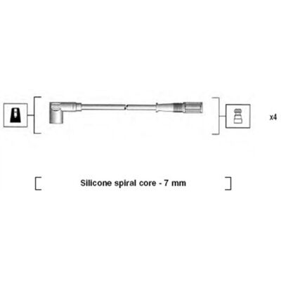 Magneti Marelli Set di cavi d'accensione 941095720610 Magneti Marelli Set di cavi d'accensione 941095720610