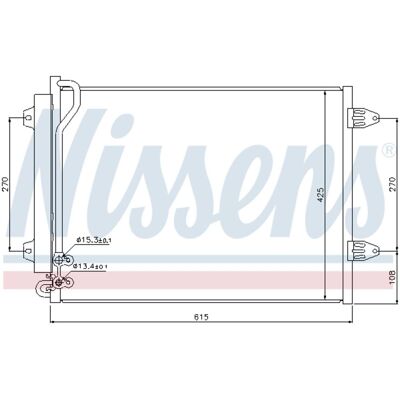 Condensatore Nissens 94831 in Alluminio con Essiccatore - Condensatore Condensatore Nissens 94831 in Alluminio con Essiccatore - Condensatore