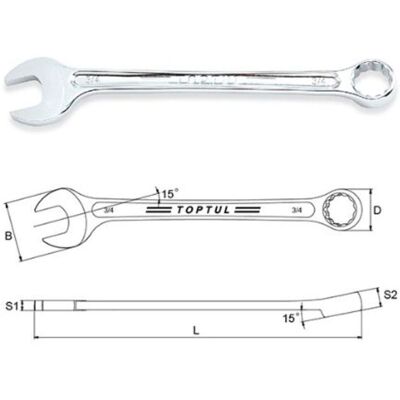 Chiave 3/8 pollici HiPerformance TOPTUL Chiave 3/8 pollici HiPerformance TOPTUL