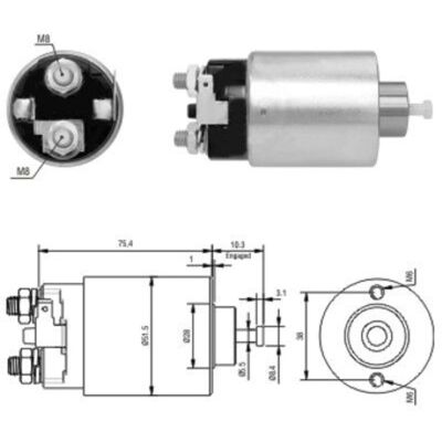MEAT & DORIA 46178 Motorino di avviamento - starter motor MEAT & DORIA 46178 Motorino di avviamento - starter motor