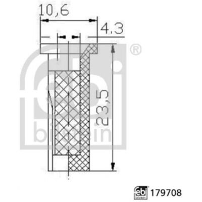 FEBI BILSTEIN 179708 Filtro carburante - Filtro carburante FEBI BILSTEIN 179708 Filtro carburante - Filtro carburante