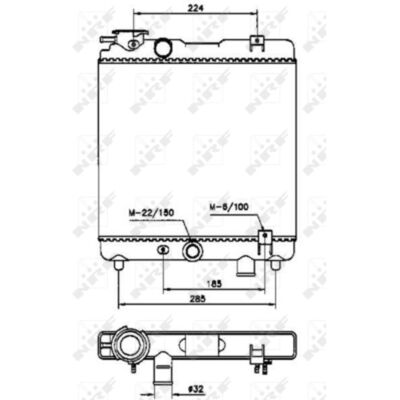 Nrf Radiatore, raffreddamento motore 58659 Nrf Radiatore, raffreddamento motore 58659