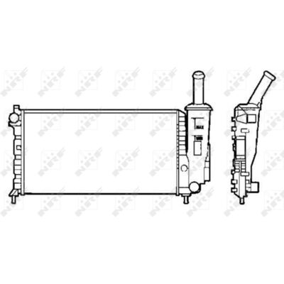 Nrf Radiatore, raffreddamento motore 58273 Nrf Radiatore, raffreddamento motore 58273