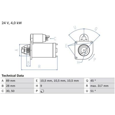 Bosch 0 986 021 000 Avviamento ricondizionato - Starter Bosch 0 986 021 000 Avviamento ricondizionato - Starter