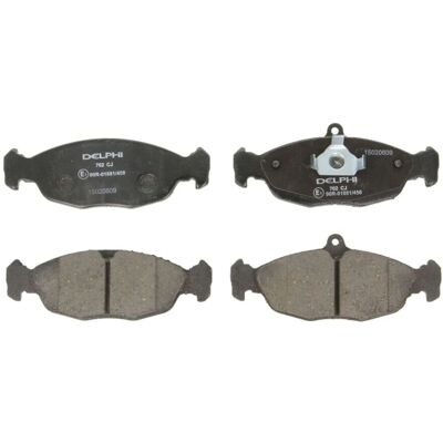 Delphi Set di pastiglie freno LP702, anteriore Delphi Set di pastiglie freno LP702, anteriore