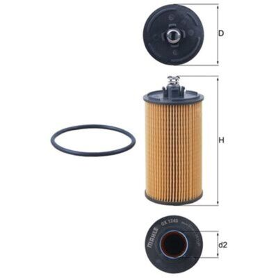 Filtro Olio MAHLE OX 1245D - Per Chevrolet & Opel Filtro Olio MAHLE OX 1245D - Per Chevrolet & Opel