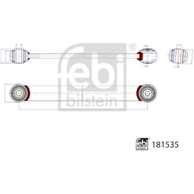 FEBI BILSTEIN 181535 Link stabilizzatore - Ricambio sospensioni FEBI BILSTEIN 181535 Link stabilizzatore - Ricambio sospensioni