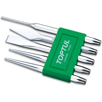 Set di punzoni TOPTUL GAAV0501 - Acciaio molibdeno-chromo - Diverse misure Set di punzoni TOPTUL GAAV0501 - Acciaio molibdeno-chromo - Diverse misure