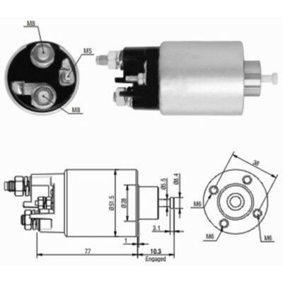 Meat & Doria Interruttore Magnetico - 51,5mm - Renault/Nissan/Dacia Meat & Doria Interruttore Magnetico - 51,5mm - Renault/Nissan/Dacia
