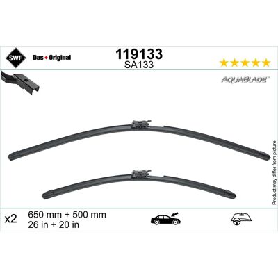 Swf Spazzola tergicristallo AquaBlade 119133 650/500mm, anteriore, 2 pezzo Swf Spazzola tergicristallo AquaBlade 119133 650/500mm, anteriore, 2 pezzo